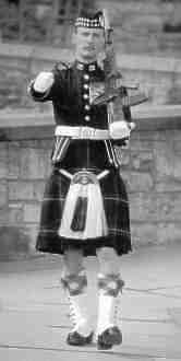 Scottish military soldier kilt uniform
